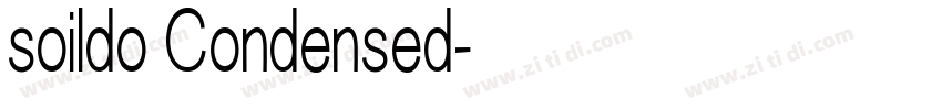 soildo Condensed字体转换